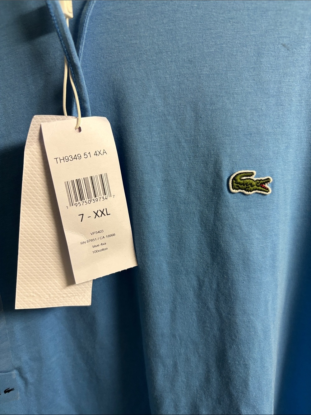 Lacoste Men’s Sky Blue Pullover Hoodie - Picture 6 of 6